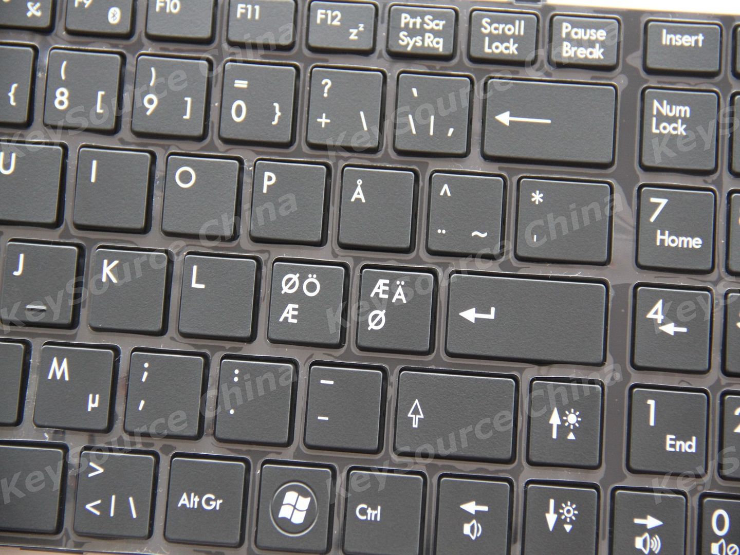 SE Backlit Nordic Keyboard for Medion Erazer X7826 X7829 X7830 X7831